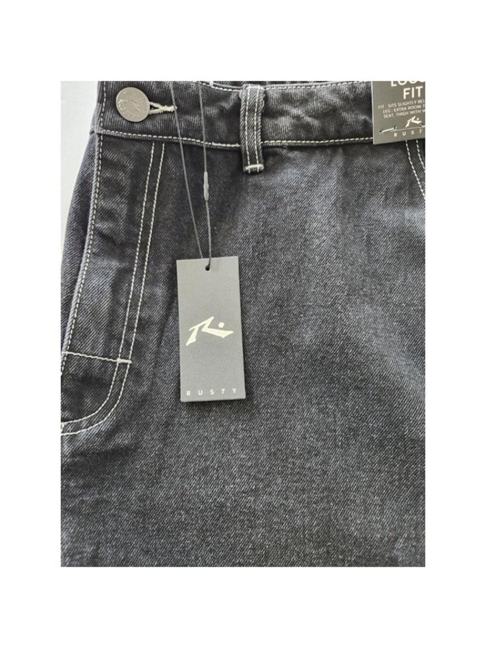 Rusty Men's Ruthless Baggy Jeans MSRP $95 - Picture 5 of 10